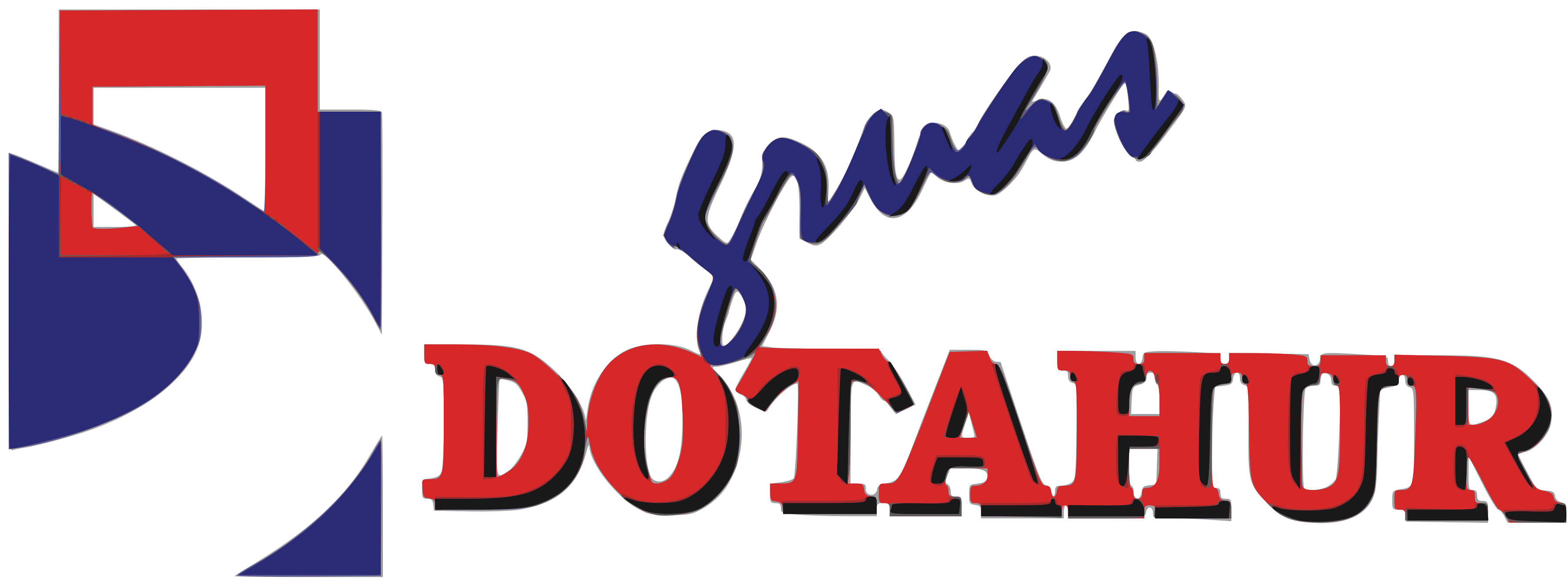 Logo Vectorizado 3 colores - Grúas Dotahur
